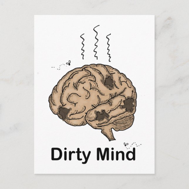 Dirty Mind Postkarte (Vorderseite)