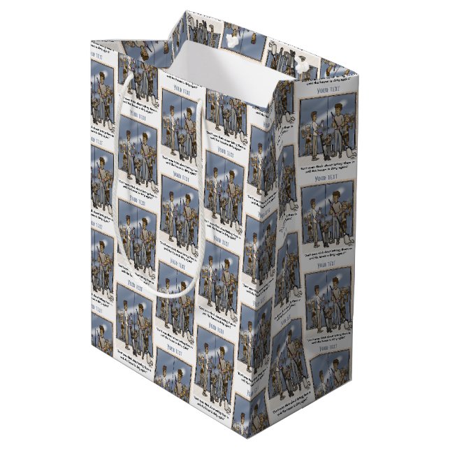 Dirty Mittlere Geschenktüte (Rückseite Schrägansicht)
