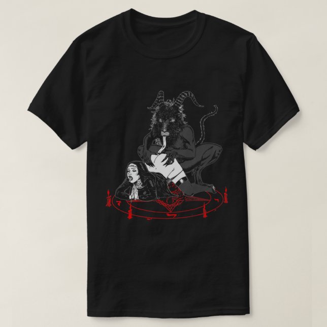 Dirty Nun Satan Est Mon Papa T-shirt (Design devant)