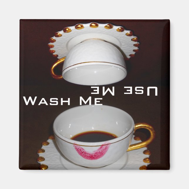 Dirty oder Clean: Wash mich oder Benutze ich Gesch Magnet (Vorne)