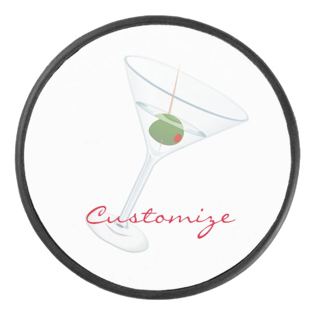 Dirty Olive Martini Thunder_Cove Eishockey Puck (Vorderseite)