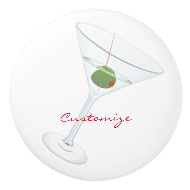 Dirty Olive Martini Thunder_Cove Keramikknauf (Vorderseite)