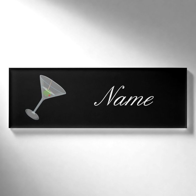 Dirty Olive Martini Thunder_Cove Namenschild (Vorderseite)