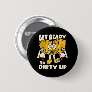 Dirty Outdoor - Camping witzig Button