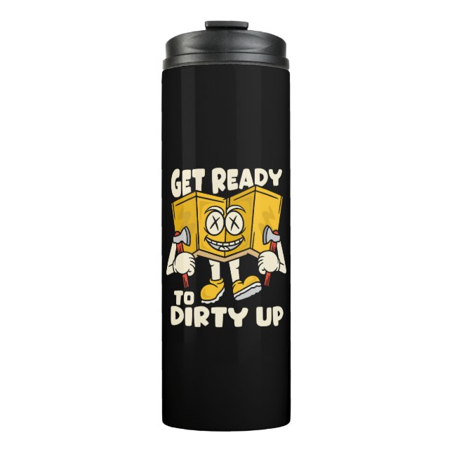 Dirty Outdoor - Camping witzig Thermosbecher (Vorderseite)