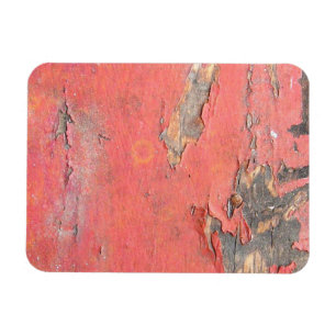Dirty Peeling Red Paint on Barn Wood Magnet