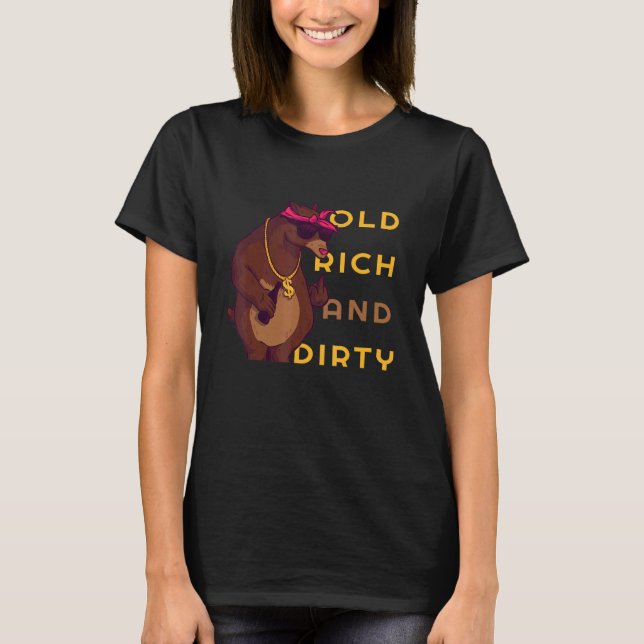 Dirty Rich Retirement Privatiz Unternehmergeld T-Shirt (Vorderseite)