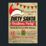 Dirty Santa Exchange Party Einladung<br><div class="desc">Dirty Santa Holiday Geschenkswechsel Party Einladung
Arbeiten Sie gut für Partys aller Art:
Girl's get togetherCompany/Corporate PartiesHoliday Brautparty oder Junggeselinnen-Abschied EinladungenWhite Elephant Partys und mehr!
DETAILS:
* Einladungen werden als 5" x 7"-Datei formatiert</div>