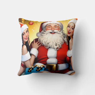 Dirty Santa's festliche Nacht mit Weihnachtsjubeln Kissen
