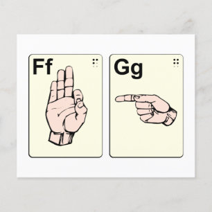 Dirty Sign Language Flash Cards Flyer