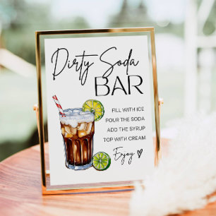 Dirty Soda Bar Schild Drucken