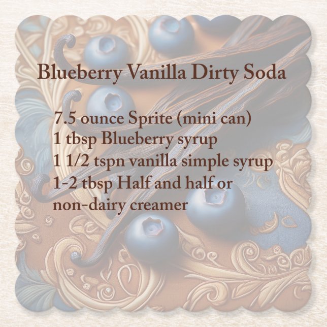 Dirty Soda Blueberry Untersetzer (Vorderseite)