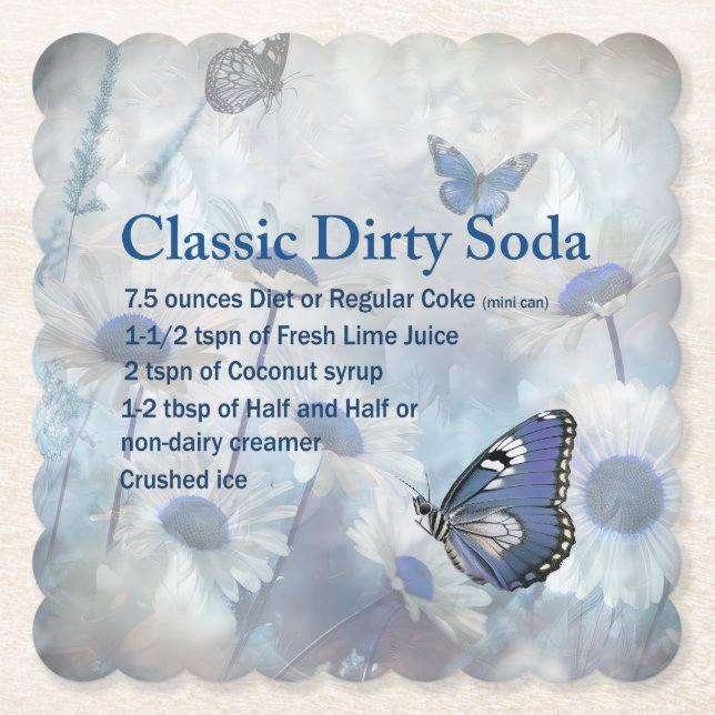 Dirty Soda Butterfly Untersetzer (Vorderseite)