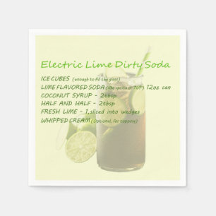 Dirty Soda Limon Napkin Serviette