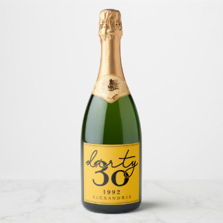 Dirty Thirty - Birthday - Frische Weinetiketten