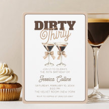 Dirty Thirty Espresso Cocktail 30. Geburtstag Part
