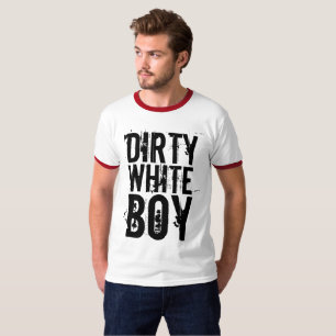 DIRTY WHITE BOY 70er/80er T - SHIRT