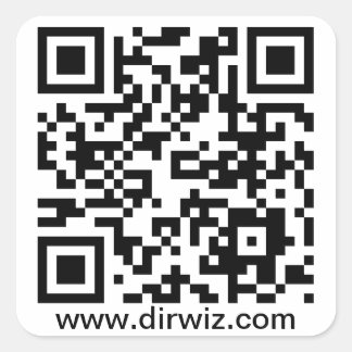 DirWiz QR Aufkleber