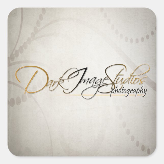 DIS Fotografy Square Sticker (Vorderseite)