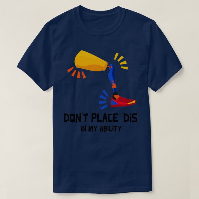Dis in My Ability Internationaler Tag T-Shirt (Design vorne)