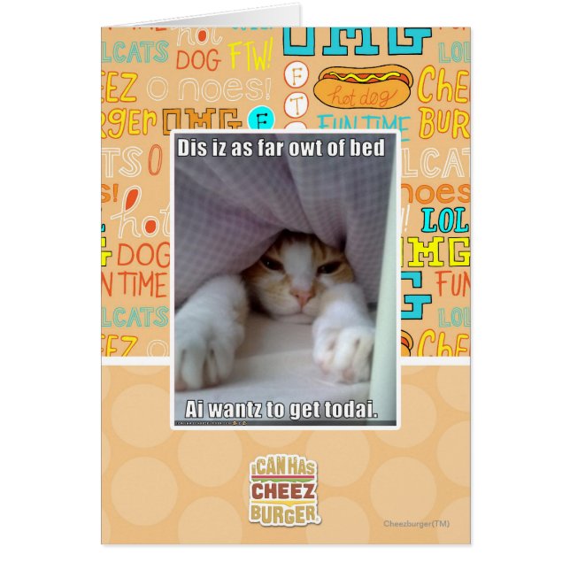 Dis iz aussi loin que le coude du lit.. (Devant)