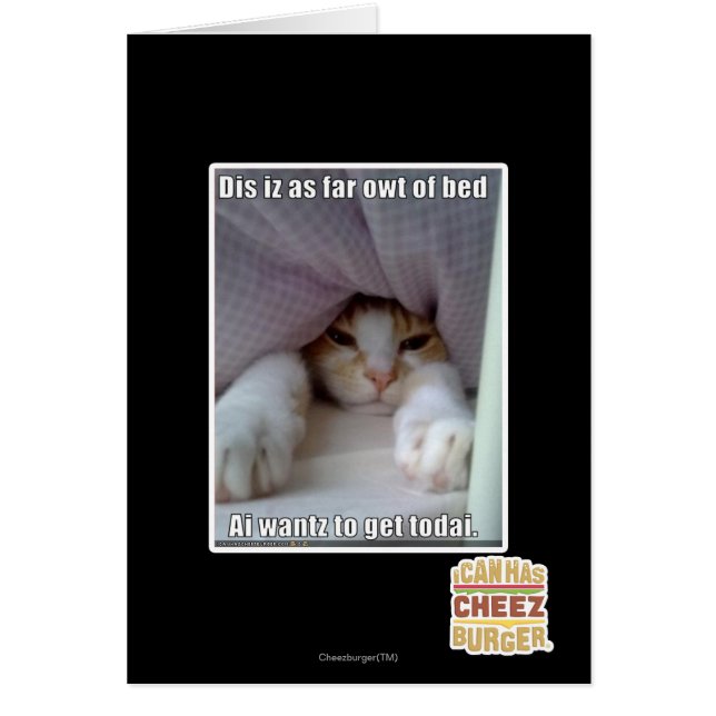 Dis iz aussi loin que le coude du lit.. (Devant)