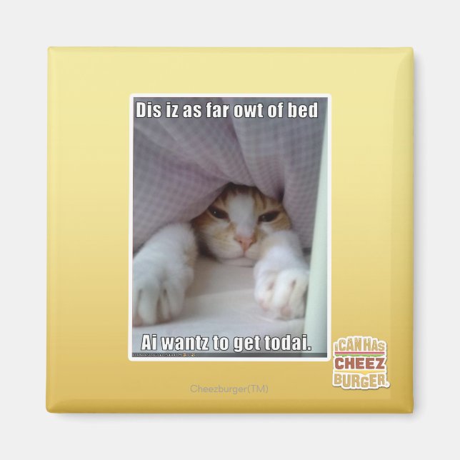 Dis iz bis zum Bett. Magnet (Vorne)