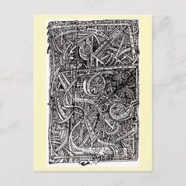 Dis-Kreuzung, Tinte zeichnend Postkarte