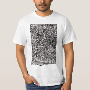 Dis-Kreuzung, Tinte zeichnend T-Shirt
