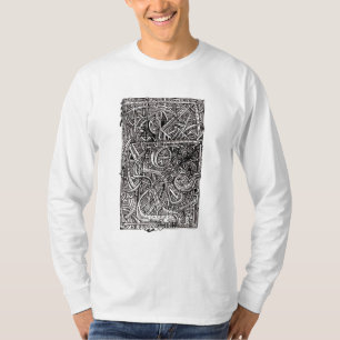 Dis-Kreuzung, Tinte zeichnend T-Shirt
