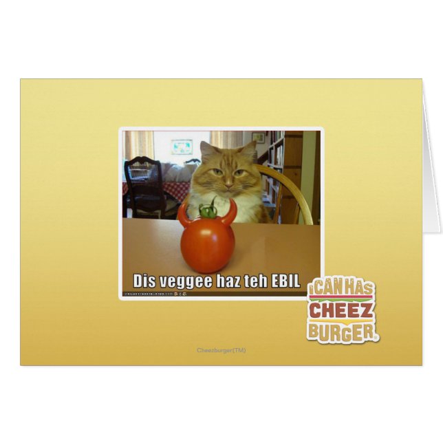 Dis veggee haz EBIL (Vorderseite (Horizontal))