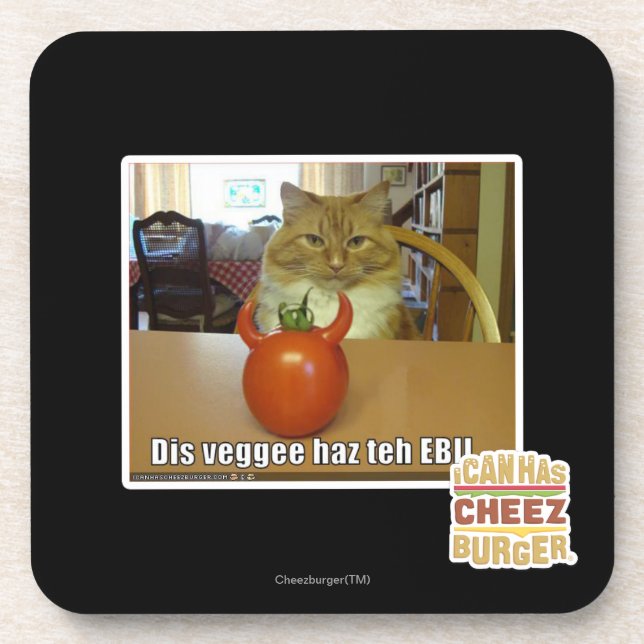 Dis veggee haz EBIL Untersetzer (Vorderseite)
