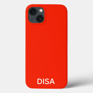 Disa rouge nom couleur Coque-Mate coque iphone