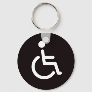 Disabled symbol schlüsselanhänger
