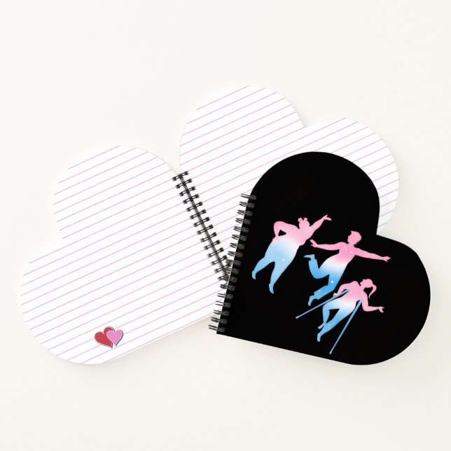disabled trans design on heart shaped notizbuch (Innenseite)