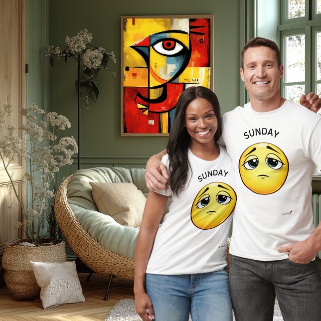 Disappointed Emoji | Sunday Mood Design T-Shirt (Von Creator hochgeladen)