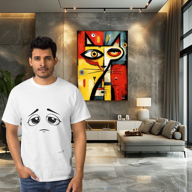 Disappointed Face | Sunday Mood Minimal Design T-Shirt (Von Creator hochgeladen)