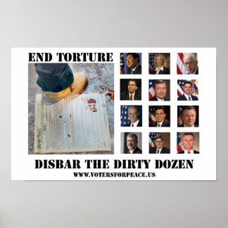 Disbar The Dirty Dozen Poster 20,00 $