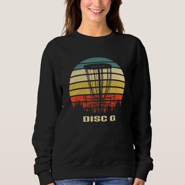 Disc G Sports Disc Golf Games Golfer Outdoor Game  Sweatshirt (Vorderseite)