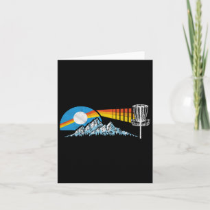 Disc Golf abgenutzte Berge und Sonne 80er Jahre Vi Karte