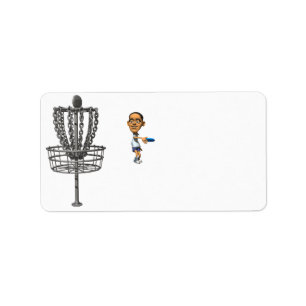 Disc-Golf Adressaufkleber