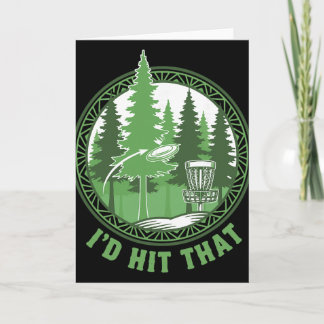 Disc Golf Basket Flying Disc Id Hit That Funny  Karte