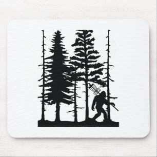 Disc Golf Bigfoot Verstecken Wildlife Trees Nature Mousepad