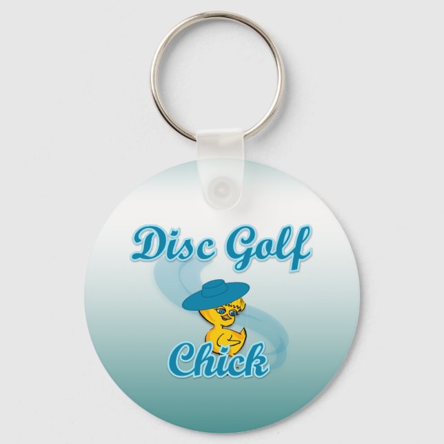 Disc Golf Chick #3 Schlüsselanhänger (Vorderseite)