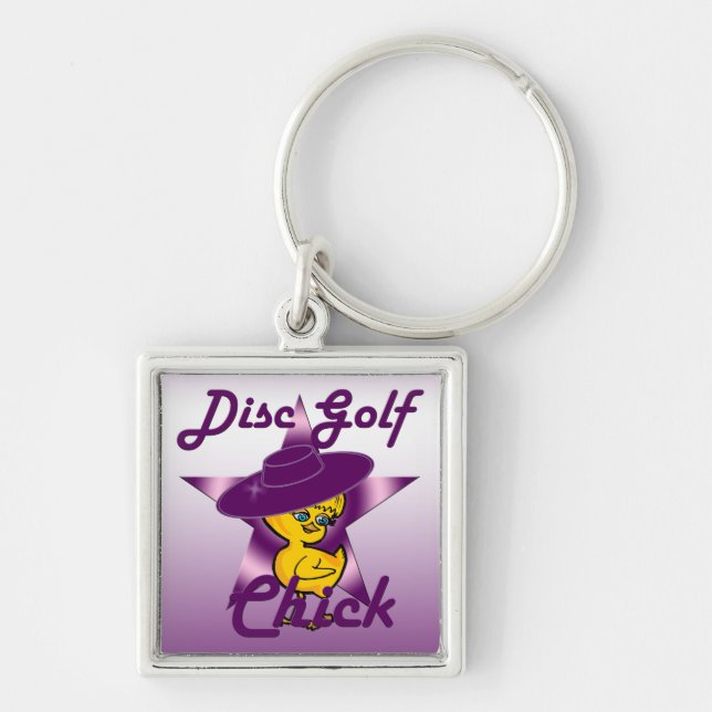 Disc Golf Chick #9 Schlüsselanhänger (Vorne)