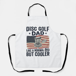 Disc Golf Dad Vintage Flag Lustiges Shirt Design_1 Schürze
