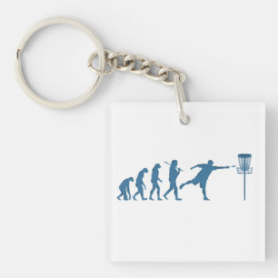 Disc Golf Evolution - Lustiges Geschenk für Disc G Schlüsselanhänger