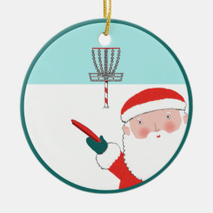 Disc-Golf-Feiertagsgeschenk Keramik Ornament