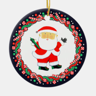Disc-Golf-Feiertagsgeschenk Keramik Ornament