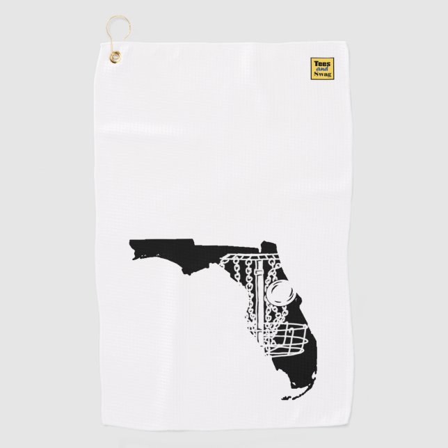 Disc golf Floride - serviette pour votre sac de go (Devant)